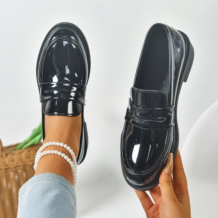 Damen modische Slipper mit trendigem Glanz und rutschfester Sohle R&B