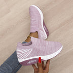 Damen Atmungsaktive Slip-On Sneakers mit dämpfendem Fußbett