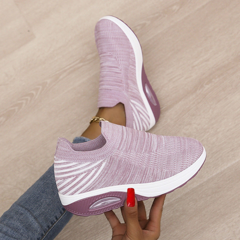 Damen Atmungsaktive Slip-On Sneakers mit dämpfendem Fußbett
