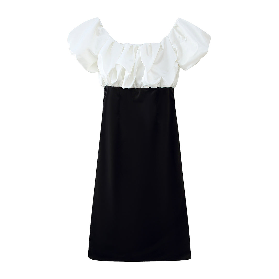 Damen Maxikleid mit voluminösen Rüschendetails und elegantem Schnitt R&B