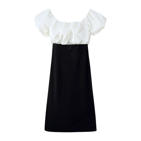 Damen Maxikleid mit voluminösen Rüschendetails und elegantem Schnitt R&B