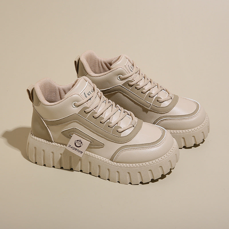 Damen Modische High-Top Sneakers mit rutschfester Sohle und atmungsaktivem Obermaterial R&B