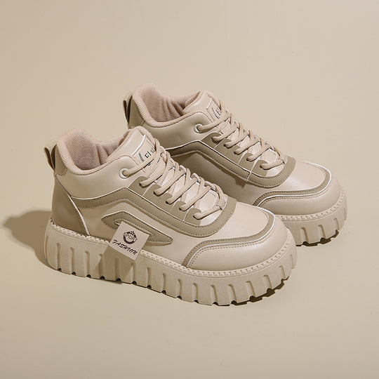 Damen Modische High-Top Sneakers mit rutschfester Sohle und atmungsaktivem Obermaterial R&B