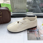 Damen elegante und bequeme Ballerinas mit raffinierter Gummizug-Ästhetik R&B