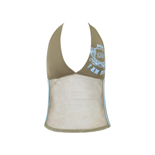 Damen Sportliches Netzoberteil mit stylishen Streifen R&B