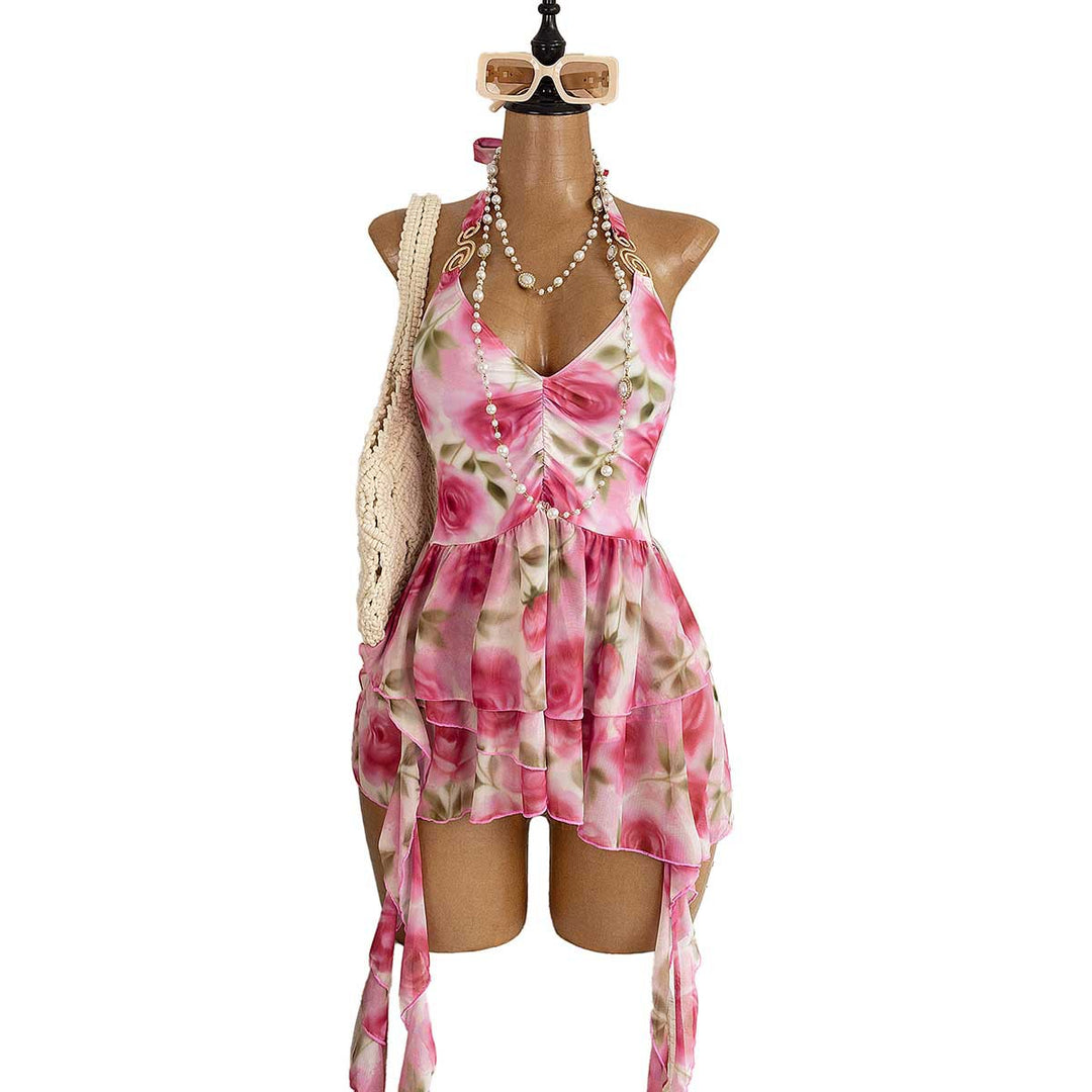 Damen Sommerkleid mit floralem Design R&B