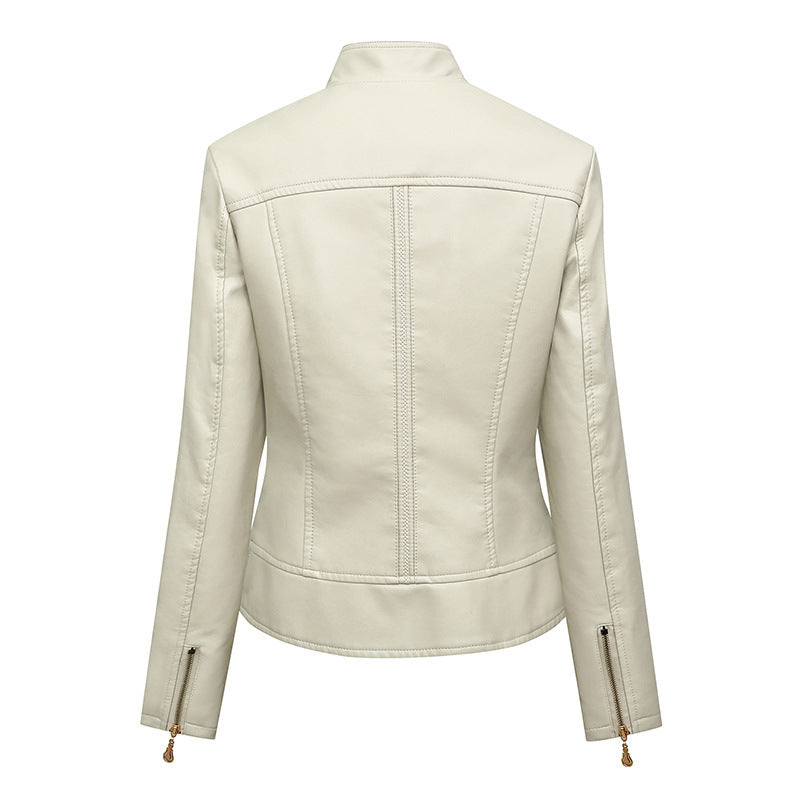 Damen hautenge Kunstlederjacke R&B