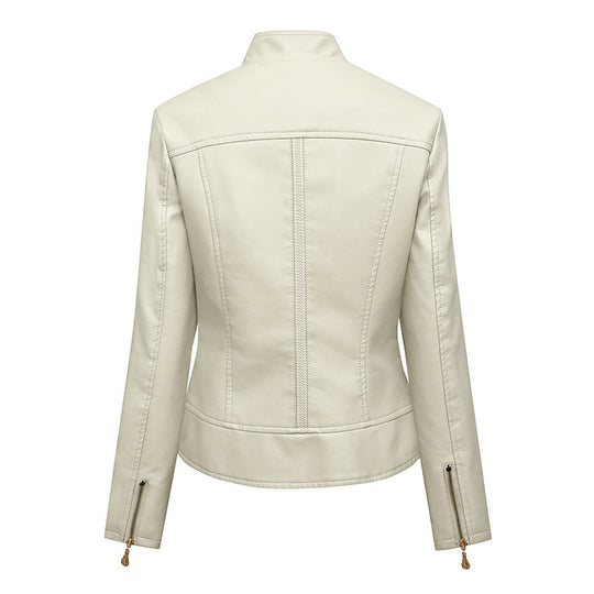 Damen hautenge Kunstlederjacke R&B