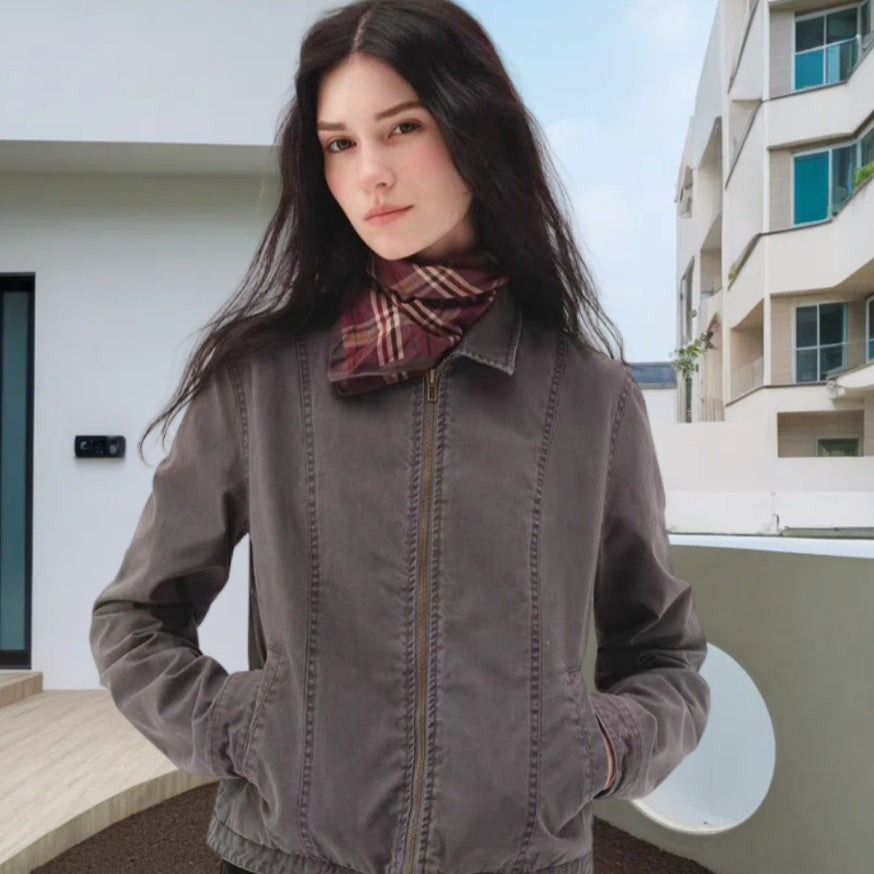 Damen Freizeitjacke mit lässigem Schnitt und praktischen Taschen R&B
