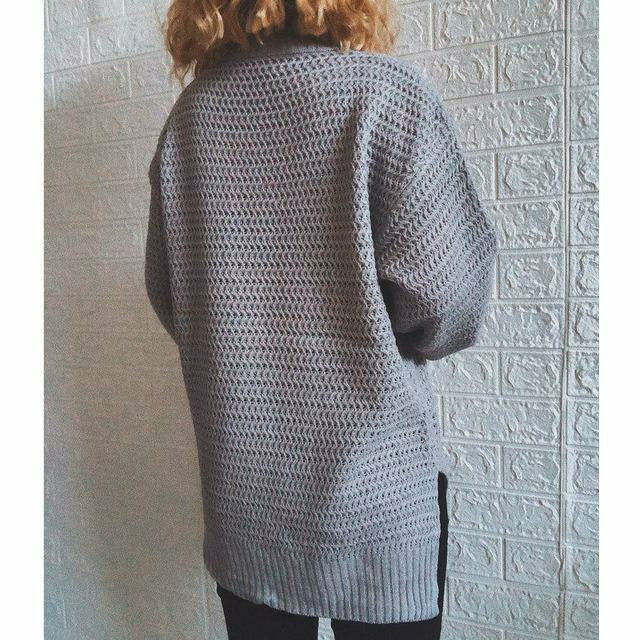 R&B | Fester Strickpullover mit Geripptem Muster