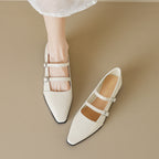 Damen elegante Slingback-Ballerinas mit modischen Riemchen und komfortabler Innensohle