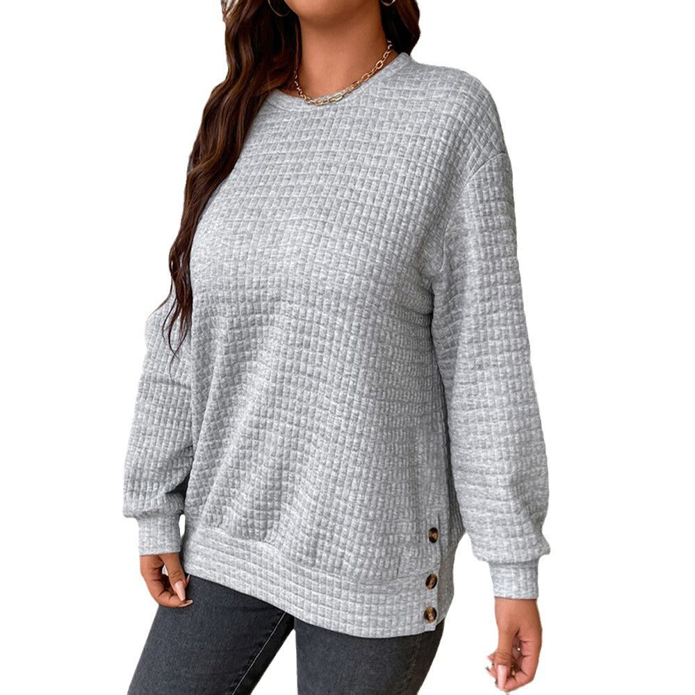 Damen lässiger Sweatshirt mit strukturiertem Design R&B
