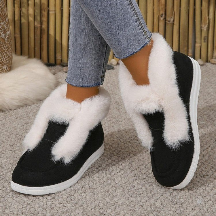 Damen Fleecegefütterte Freizeitschuhe mit bequemem Schnitt und rutschfester Sohle R&B