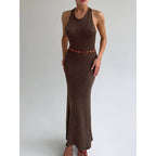 Damen Figurbetontes Maxikleid mit eleganter Raffung R&B