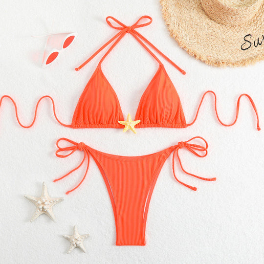 Damen Triangel-Bikini mit verspieltem Muschel-Detail R&B