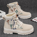 Damen modische und robuste Schnürboots aus strapazierfähigem Material mit einzigartigem Design R&B