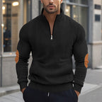 Fleece Pullover Herren sportlich elegant mit Stehkragen