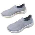 Damen nan gestrickter Sockensneaker mit stoßdämpfender Keilsohle und nahtlosem Slip-On R&B