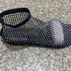 Damen modische Netz-Slippers mit funkelnden Strassapplikationen R&B