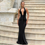 Damen Elegantes Wickelkleid mit tiefem V-Ausschnitt und raffinierten Drapierungen R&B