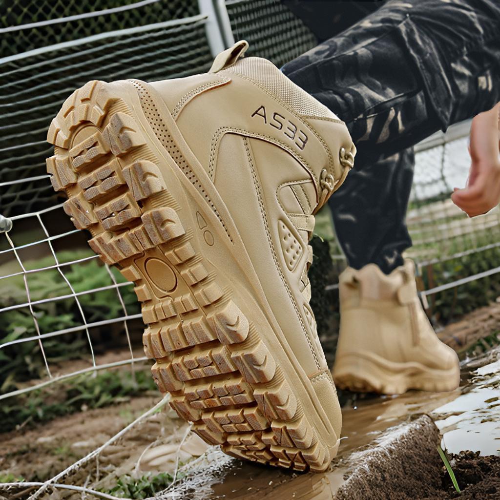 Herren wasserdichte Sicherheitsstiefel mit rutschfester Sohle und atmungsaktiver Membran R&B