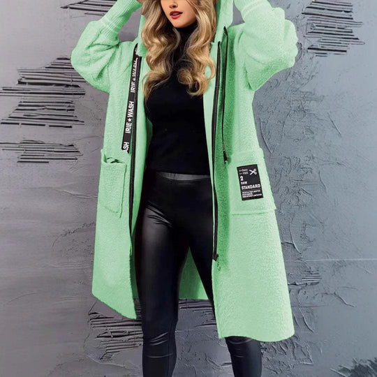 Damen Kuschelige Teddyjacke mit praktischen Taschen R&B