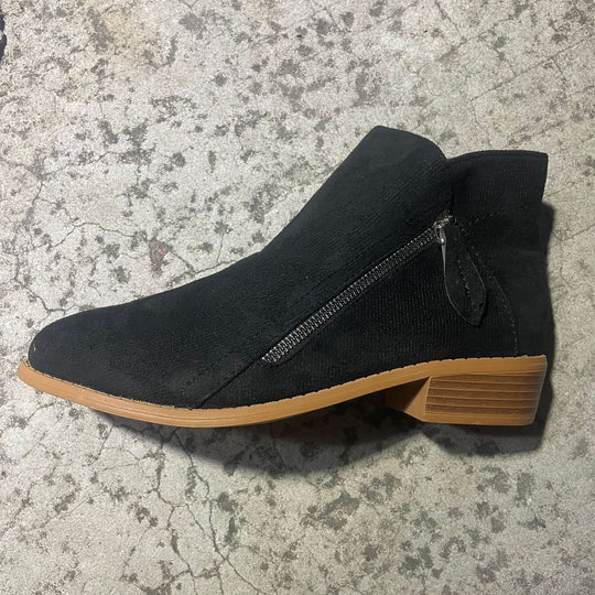Damen elegante Stiefeletten mit modischer Reißverschluss-Applikation R&B