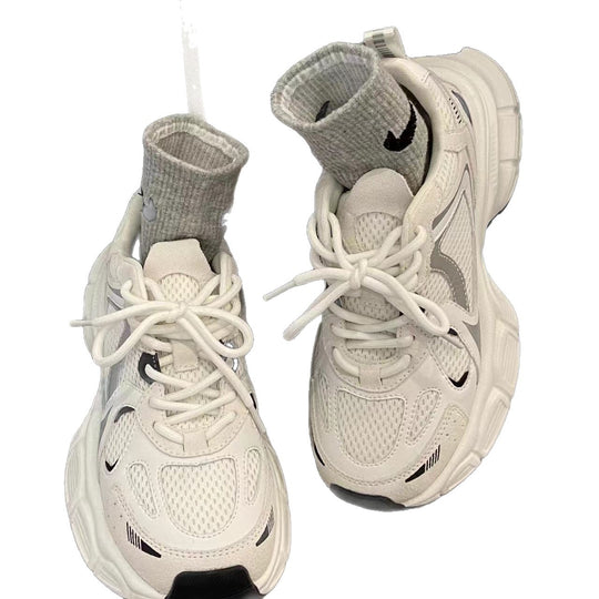 Damen Sportliche Chunky Sneakers mit atmungsaktiven Mesh-Einsätzen und robustem Sohlenprofil R&B