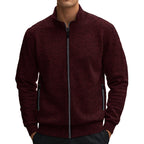 Herren Jacke mit modernem Stehkragen und praktischen Taschen R&B
