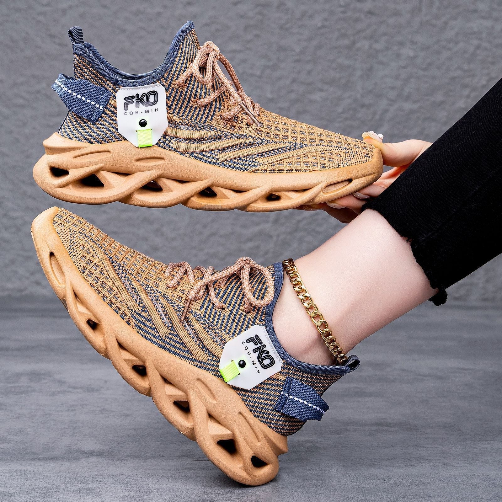 Damen Sportliche Sneaker mit atmungsaktivem Obermaterial und dämpfender Sohle