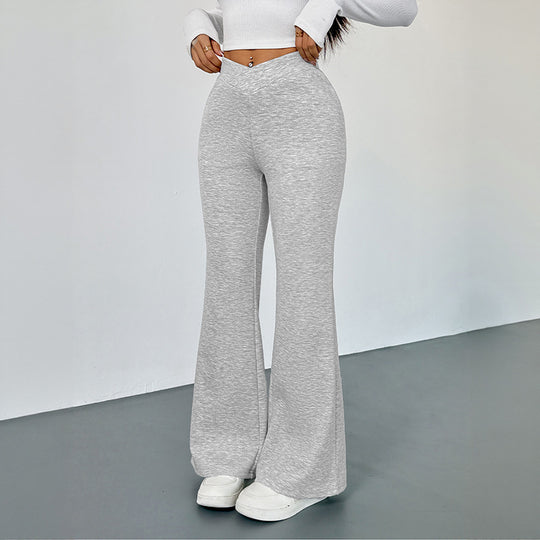 Damen moderne High-Waist Freizeithose im lässigen Schnitt R&B