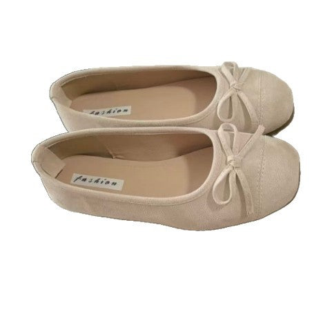 Damen Ballerinas mit elegantem Glanz und zartem Schleifen-Detail EB
