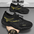 Damen Atmungsaktive Freizeitschuhe mit elastischem Schnellschnürsystem und stoßdämpfender Sohle