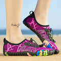 Damen Wassersportschuhe mit elastischem Schnellschnürsystem und rutschfester Sohle