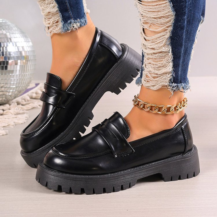 Damen Mokassins mit rutschfester Sohle und elegantem Riemendesign R&B