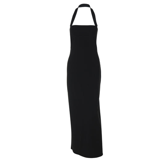 Damen Elegantes Maxikleid mit Halterneck und figurbetontem Schnitt R&B