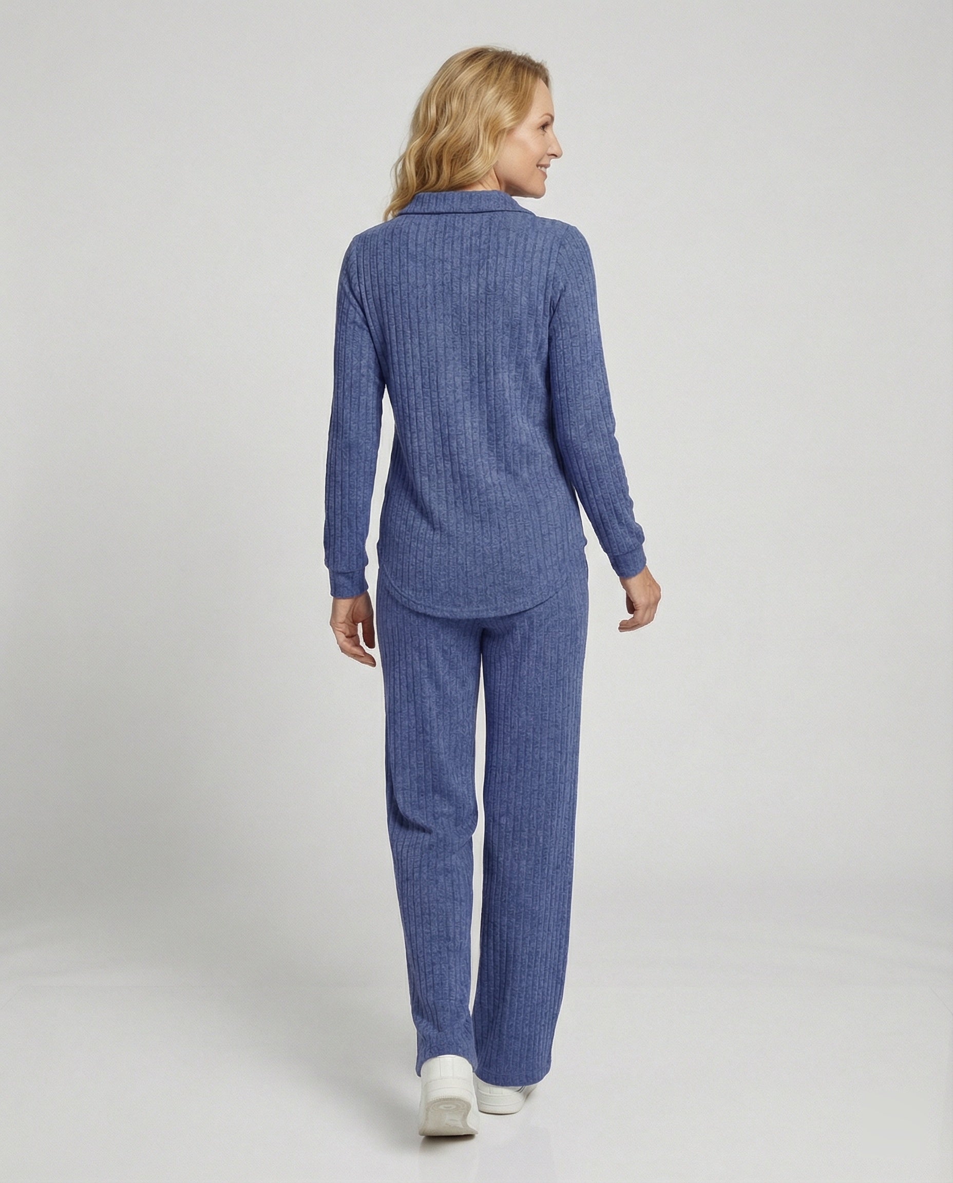 Damen Hausanzug Set gerippt
