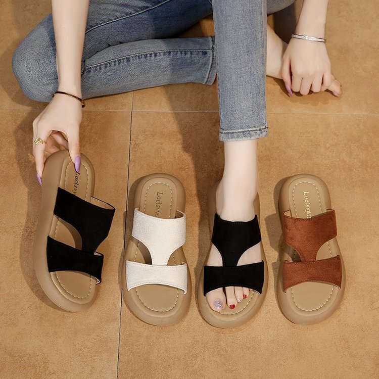Damen Trendige Riemensandalen mit Komfort-Fußbett R&B