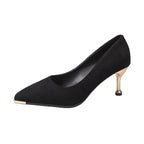 Damen elegante spitze Pumps mit metallic Akzent R&B