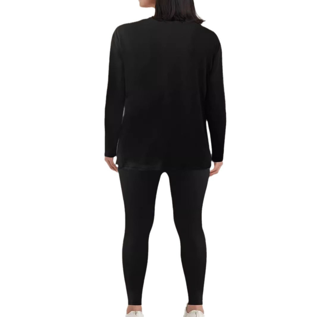 Damen Langarmshirt mit niedlichem Bärenmotiv und lässigem Schnitt R&B