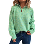 Damen kuscheliger Kapuzenpullover mit Zipper und modernem Rippdesign R&B