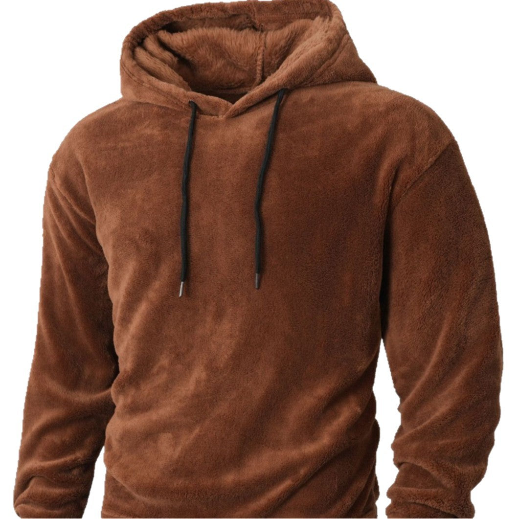 Herren Kuscheliger Fleece-Hoodie mit Kordelzug R&B