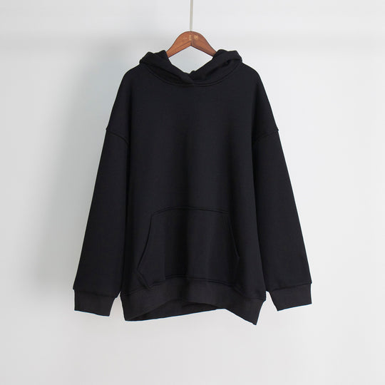 Damen Bequemer oversized Kapuzenpullover mit Kängurutasche R&B