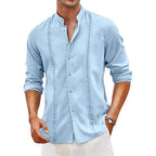 Herren lässige Leinenbluse R&B