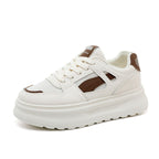 Damen modische Chunky Sneakers mit atmungsaktiver Mesh-Oberfläche und robustem Profil R&B