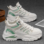 Damen Hochtop Sneakers mit robustem Design und stylischem Mesh-Einsatz