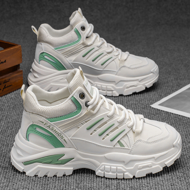 Damen Hochtop Sneakers mit robustem Design und stylischem Mesh-Einsatz