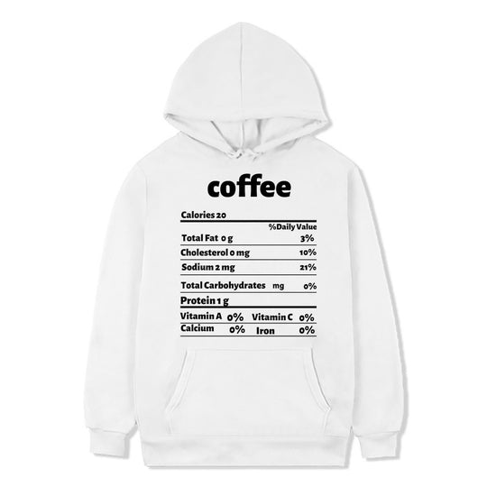 Damen Kapuzenpullover mit kreativem Nährwertdesign R&B