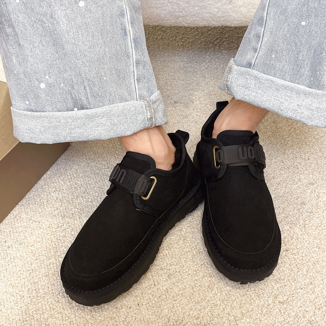 Damen Bequeme Slipper mit komfortablem Klettverschluss und weicher Innensohle R&B