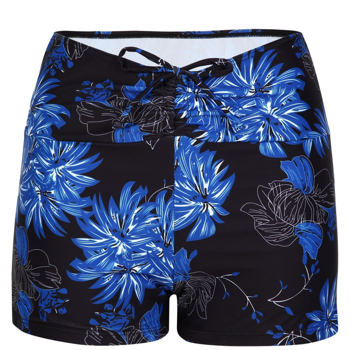 Damen Bikini-Höschen mit hohem Bund und raffinierten Rüschendetails R&B